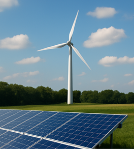 solar panel and windmill 264x293 solar panel and windmill 264x293
